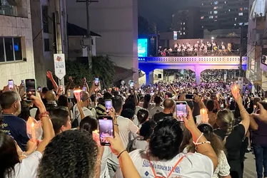 Imagem ilustrativa da imagem Veja vídeos e fotos da Romaria dos homens deste sábado