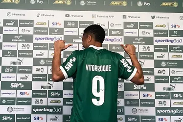 Imagem ilustrativa da imagem Vitor Roque veste a 9 e explica por que voltou ao Brasil: ‘É difícil falar não ao Palmeiras’