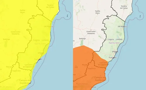 
          Imagem ilustrativa da imagem 23 cidades do ES recebem alerta de perigo para chuvas intensas. Confira lista
          