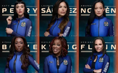 
          Imagem ilustrativa da imagem AO VIVO | Katy Perry e noiva de dono da Amazon viajam ao espaço nesta segunda
          