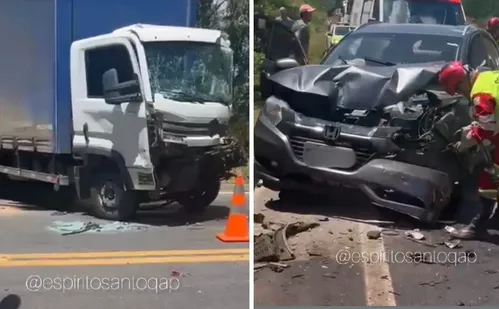 
          Imagem ilustrativa da imagem Acidente entre quatro carros e caminhão interdita BR-101
          