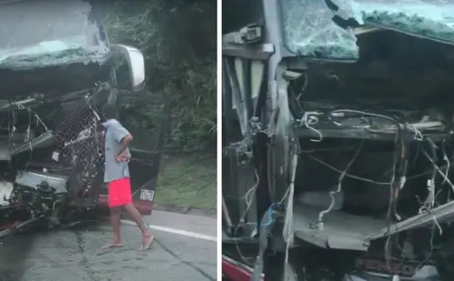 
          Imagem ilustrativa da imagem Acidente entre ônibus e caminhão deixa dois mortos e 22 feridos na BR-101 no ES
          