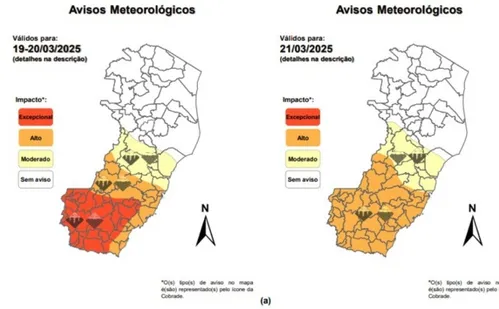 
          Imagem ilustrativa da imagem Alerta Laranja: ES pode registrar chuvas intensas. Veja a lista das cidades
          