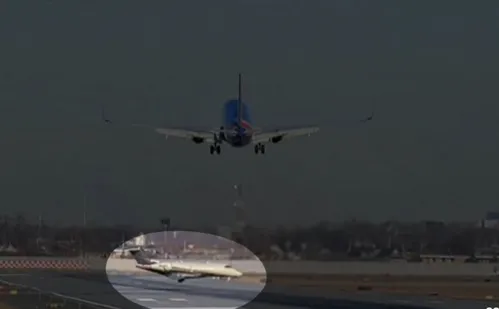 
          Imagem ilustrativa da imagem Avião é obrigado a arremeter para evitar colisão com jato que em pista nos EUA
          