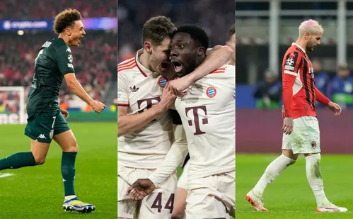 
          Imagem ilustrativa da imagem Bayern vai às oitavas da Liga dos Campeões no sufoco; Milan decepciona
          