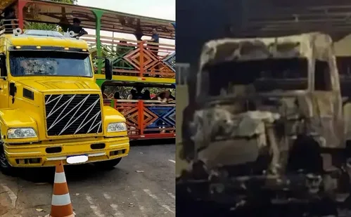 
          Imagem ilustrativa da imagem Carreta furacão é alvo de incêndio criminoso na Serra
          