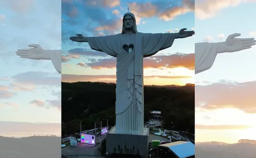 
          Imagem ilustrativa da imagem Cidade gaúcha de 23 mil habitantes inaugura Cristo maior que o do Rio
          