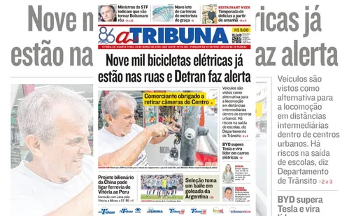 
          Imagem ilustrativa da imagem Confira os destaques do jornal A Tribuna desta quarta
          
