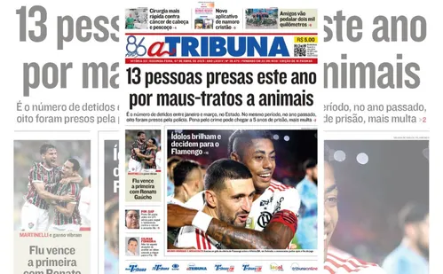 
          Imagem ilustrativa da imagem Confira os destaques do jornal A Tribuna desta segunda
          