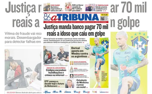
          Imagem ilustrativa da imagem Confira os destaques do jornal A Tribuna desta terça
          