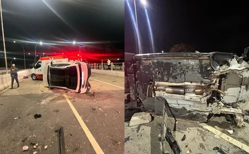 
          Imagem ilustrativa da imagem Estudante de medicina fura blitz da Lei Seca e capota carro em Vitória
          