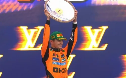 
          Imagem ilustrativa da imagem F1: Bortoleto bate e não completa prova; Norris ganha o GP da Austrália
          