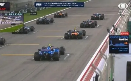 
          Imagem ilustrativa da imagem F1: Norris é punido com 5 segundos por estacionar errado no grid de largada
          