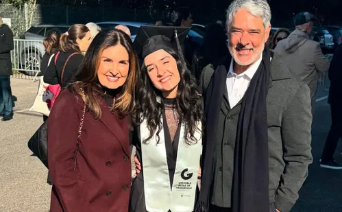 
          Imagem ilustrativa da imagem Fátima Bernardes e William Bonner se reúnem para formatura de filha na França
          