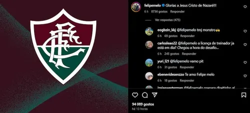 
          Imagem ilustrativa da imagem Felipe Melo detona Mano Menezes após demissão no Fluminense: ‘Demorou, né?’
          