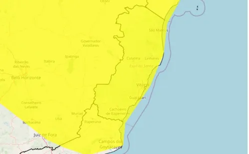
          Imagem ilustrativa da imagem Inmet emite novo alerta de chuvas intensas para todo o ES
          