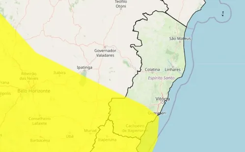 
          Imagem ilustrativa da imagem Instituto emite alerta de chuva forte para 34 cidades do ES; veja a lista
          