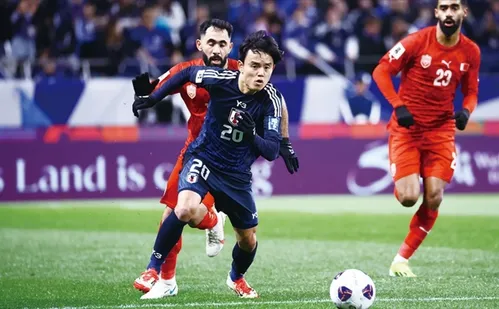 
          Imagem ilustrativa da imagem Japão vence Bahrein e garante 1ª vaga à Copa do Mundo 2026 pelas Eliminatórias
          