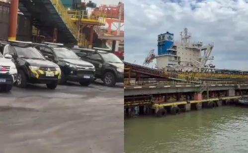 
          Imagem ilustrativa da imagem Navio é alvo de operação da PF em porto no Sul do ES
          