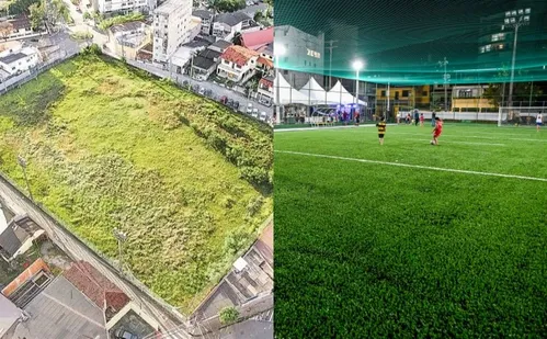 
          Imagem ilustrativa da imagem Novo campo do Santa Cruz, em Santa Lúcia, é entregue à população
          