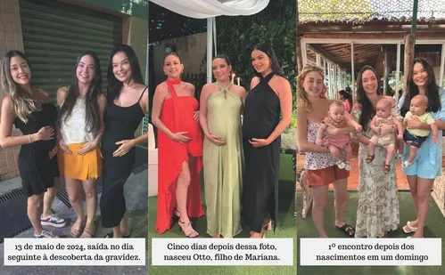 
          Imagem ilustrativa da imagem Sem planejar, amigas ficam grávidas ao mesmo tempo
          