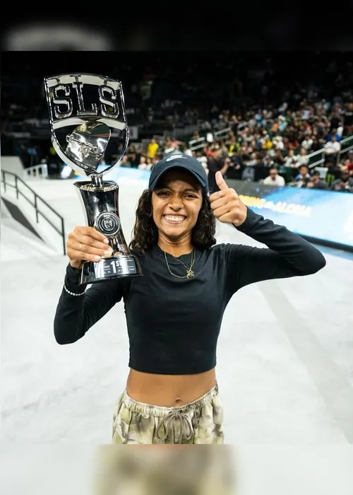 Imagem ilustrativa da imagem Rayssa Leal vence em Miami e conquista a 13ª vitória em etapas da Street League Skateboarding