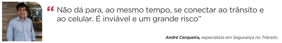 Imagem ilustrativa da imagem 83 motoristas são multados por dia por usar celular ao volante no ES