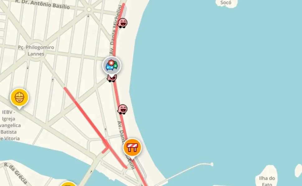 Imagem ilustrativa da imagem Acidente envolvendo moto por app deixa dois feridos e complica trânsito em Vitória
