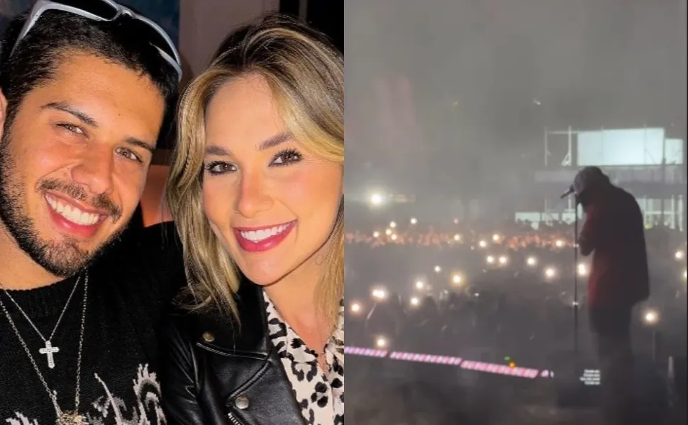 Imagem ilustrativa da imagem Após anunciar separação, Virginia filma Zé Felipe chorando em show