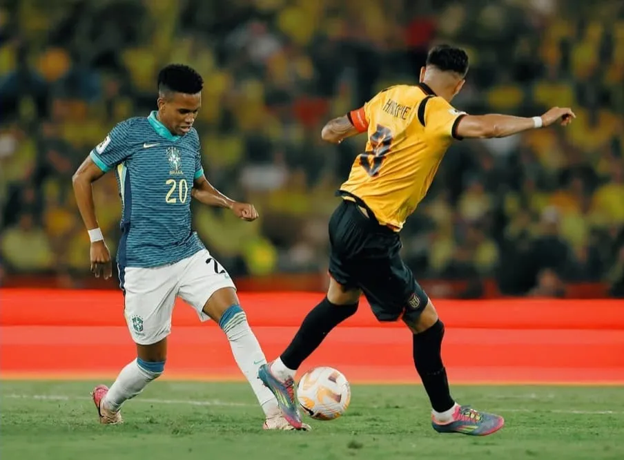 Imagem ilustrativa da imagem Brasil joga mal e fica no 0 a 0 com o Equador na estreia de Ancelotti