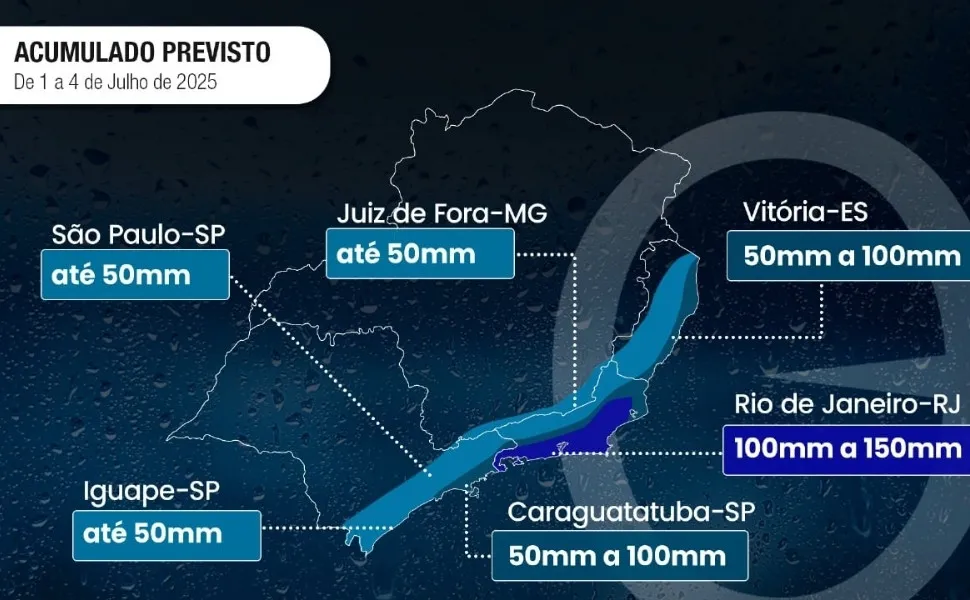 Imagem ilustrativa da imagem ES pode ter chuva acima do normal nos próximos dias; veja cidades em risco