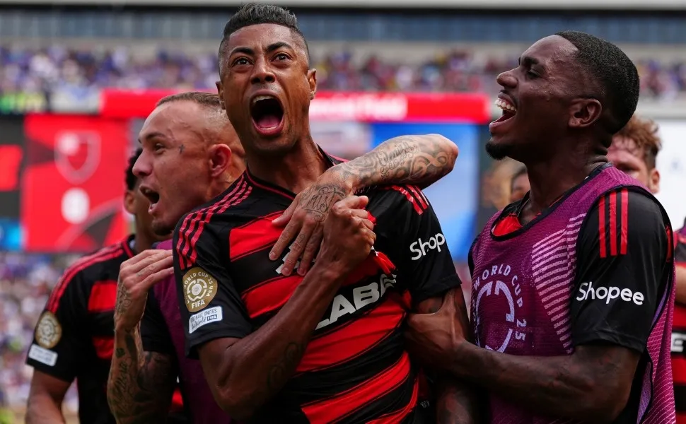 Imagem ilustrativa da imagem Flamengo vira contra o Chelsea em nova vitória de brasileiro sobre europeu