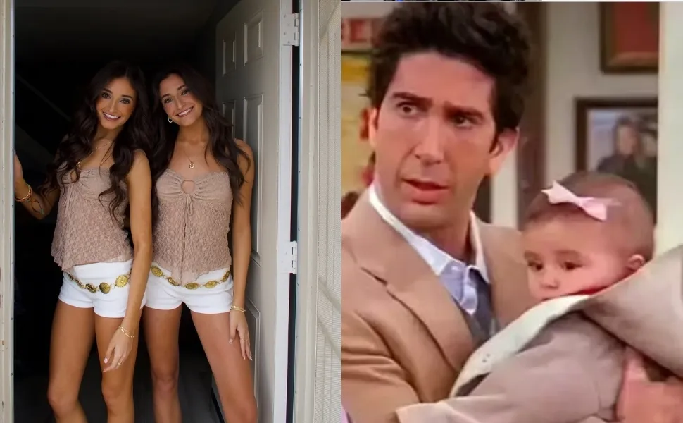 Imagem ilustrativa da imagem Gêmeas que interpretaram Emma em 'Friends' fazem sucesso em rede social
