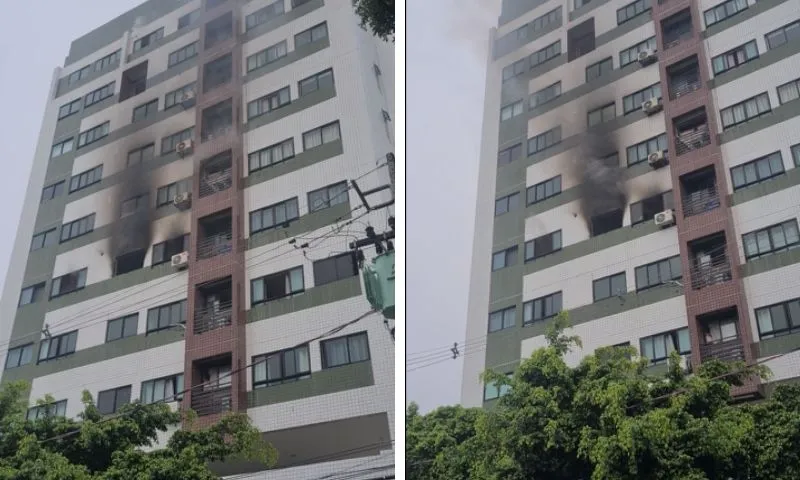 Imagem ilustrativa da imagem Incêndio atinge prédio na Encruzilhada e causa a morte de um homem de 48 anos