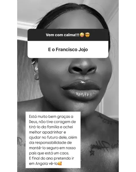 Imagem ilustrativa da imagem Jojo Todynho desiste de adotar Francisco e revela motivo nas redes sociais
