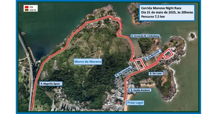 Imagem ilustrativa da imagem Moreno Night Race agita noite de sábado com corrida iluminada em Vila Velha