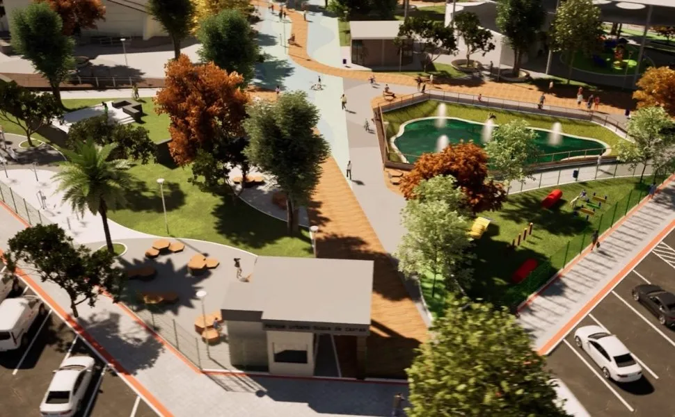Imagem ilustrativa da imagem Novo parque com brinquedos, campo de futebol e academia em Vila Velha