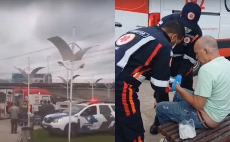 Imagem ilustrativa da imagem Policial do RJ é esfaqueado durante tentativa de assalto no Centro de Guarapari