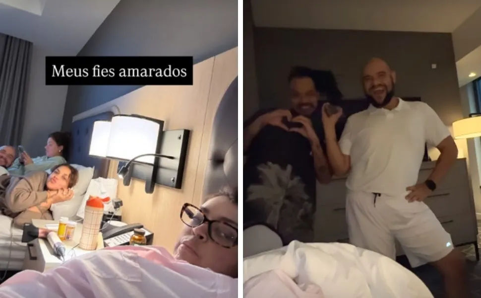 Imagem ilustrativa da imagem Preta Gil mostra momentos de confraternização ao lado dos amigos durante tratamento