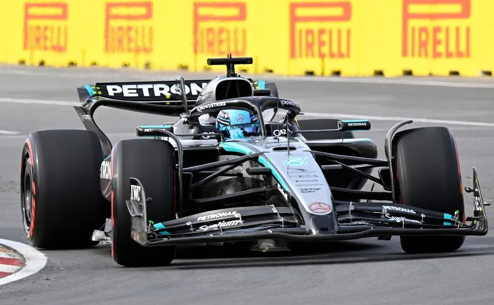 Imagem ilustrativa da imagem Russell lidera no Canadá e Sauber comprova melhora com Bortoleto em 13º