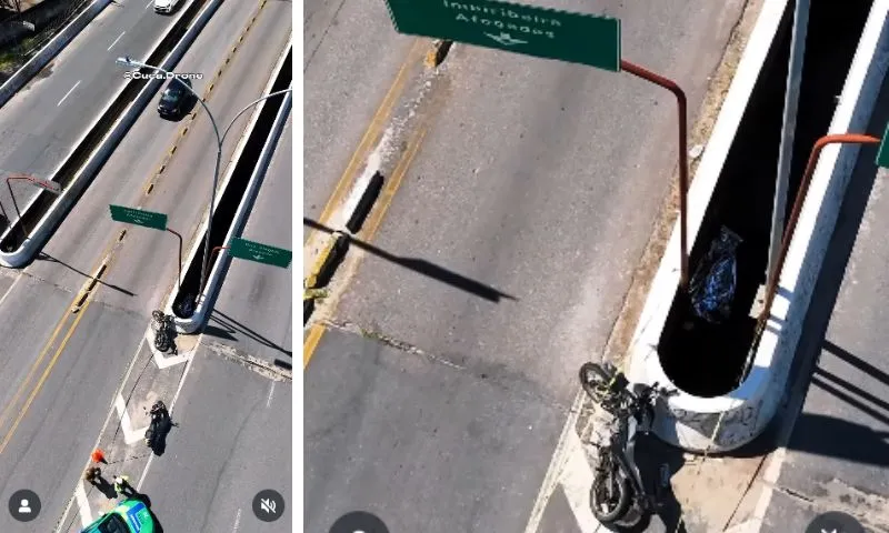 Imagem ilustrativa da imagem Surreal: casal morre ao cair por abertura no viaduto após acidente na Imbiribeira