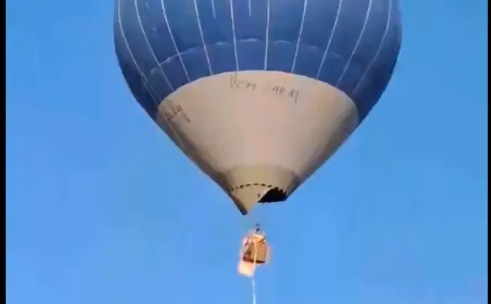 Imagem ilustrativa da imagem Balão de ar quente cai em evento no México, deixa um morto e dois feridos