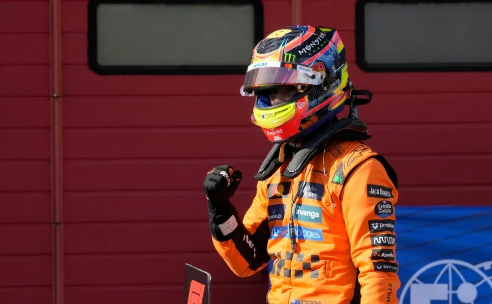Imagem ilustrativa da imagem F1: Piastri crava pole do GP da Emília-Romanha em classificação caótica