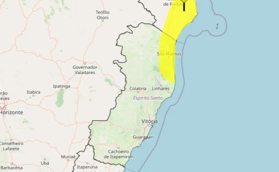 Imagem ilustrativa da imagem Alerta de fortes chuvas e risco de alagamento para cidades do ES