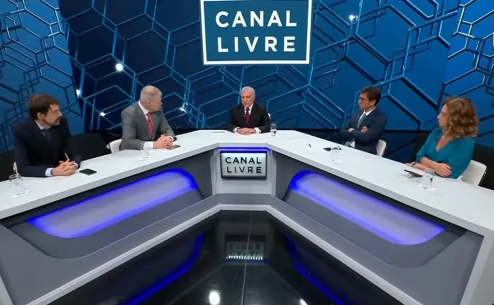 Imagem ilustrativa da imagem Michel Temer é entrevistado no “Canal Livre” na TV Tribuna/Band