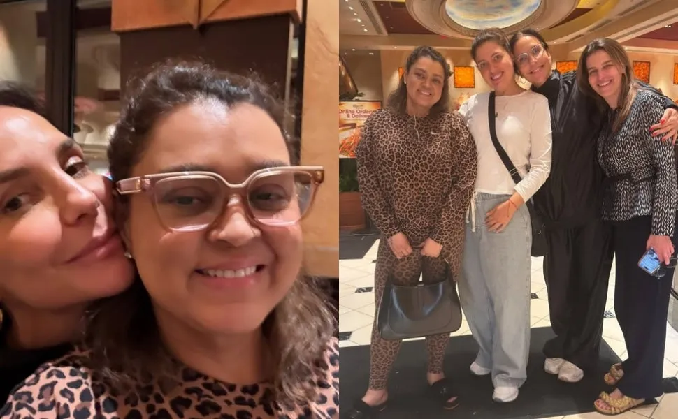 Imagem ilustrativa da imagem Preta Gil recebe visita de Ivete Sangalo em meio a tratamento de câncer nos EUA