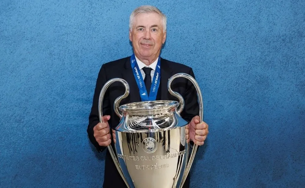 Imagem ilustrativa da imagem Real Madrid oficializa saída de Carlo Ancelotti, novo técnico da seleção brasileira