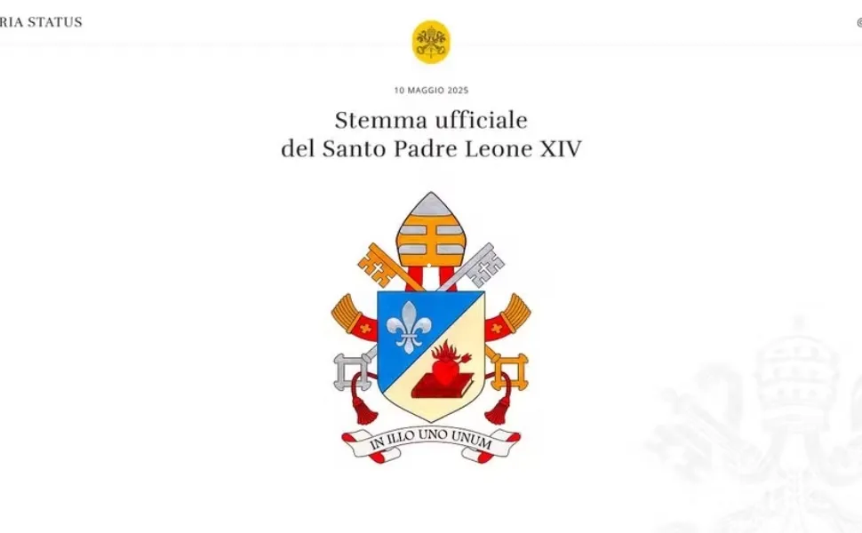 Imagem ilustrativa da imagem Vaticano divulga brasão, assinatura e foto oficial do papa Leão 14; veja como é