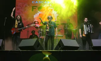 Imagem ilustrativa da imagem Almério, Silvério Pessoa e André Rio no último fim de semana no Polo Azulão