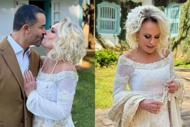 Imagem ilustrativa da imagem Ana Maria Braga se casa com Fábio Arruda pela 2ª vez com festa na sua fazenda